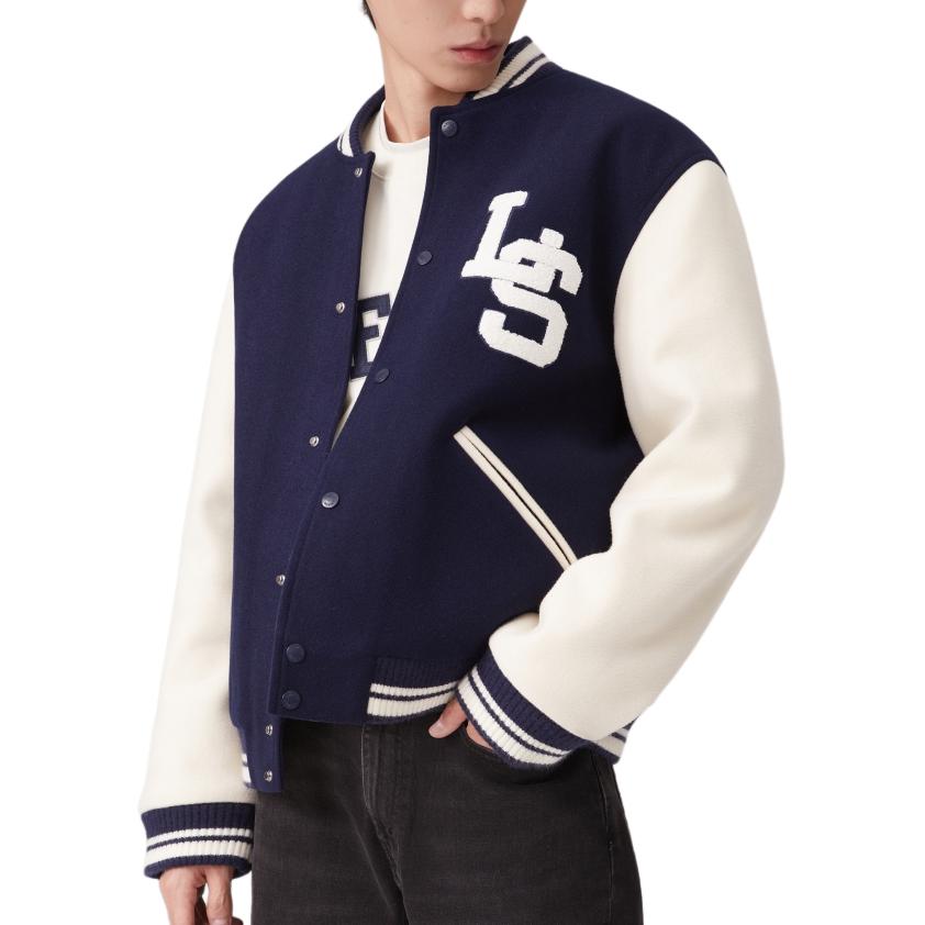 Levis American Street Style Loose Casual Baseball Jacket Unisex Jacket Blue 002HG-0000