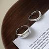 Irregular Shape S925 Sterling Silver Women's Ring - Personalized Trendy Korean Simple Band