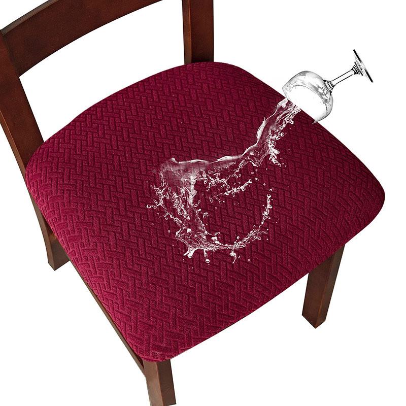 Velvet Fabric Soft Seat Cushion Covers Stretch Washable Spandex Dining Chair Cover Slipcovers For Home Hotel Banquet Living Room