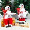 Christmas Party Home Decoration Santa Claus Dolls Hanging Legs Sitting Standing Chef Old Man Xmas Home Table Decor Ornaments