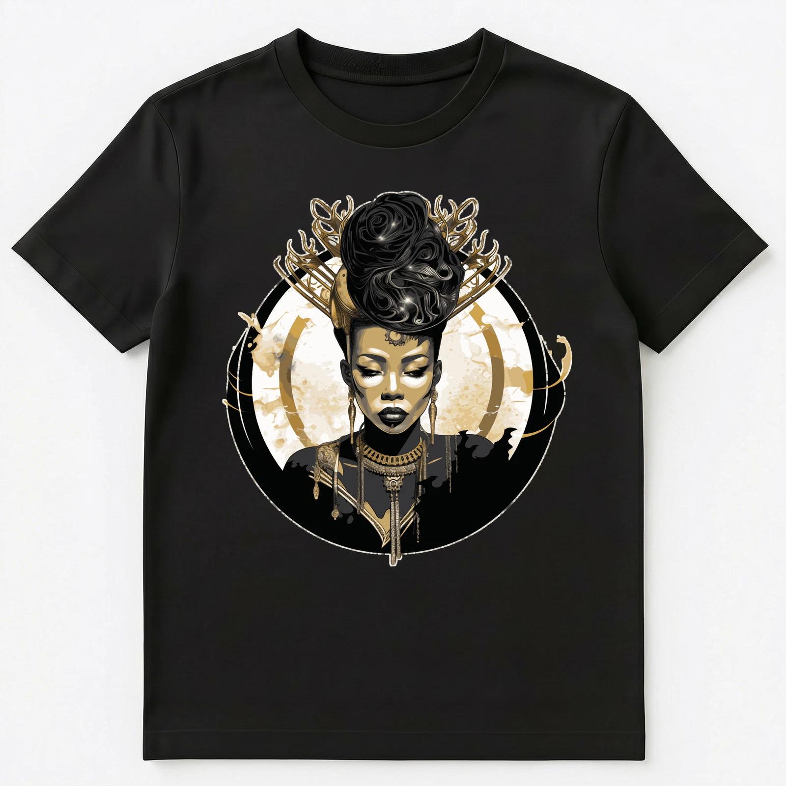 Black Queen Abstract Unisex T-Shirt 2XL