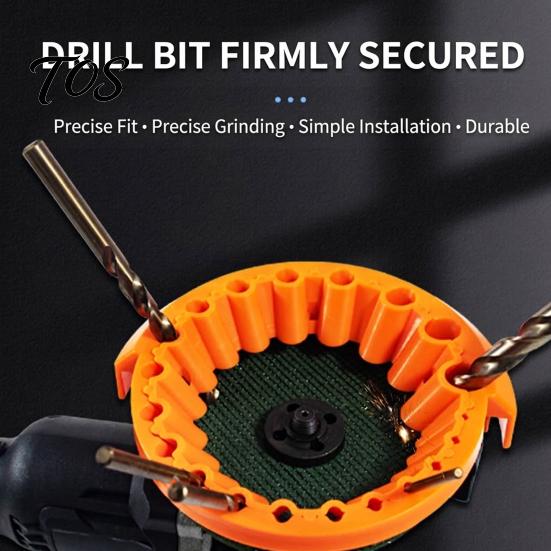 Drill Grinding Fixture Bit Sharpener Attachment, Adjustable Jig, Revive Shop Tool for Bits Dull Sharpening And Restoration Metalworking Shops Wheel