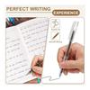 PATIKIL 12 Pcs 0.5mm Gel Pens, Black Ink Smooth Writing Rollerball Pens for Home Office School Art Writing Note Taking, Clear AGPB5902A, Consistent