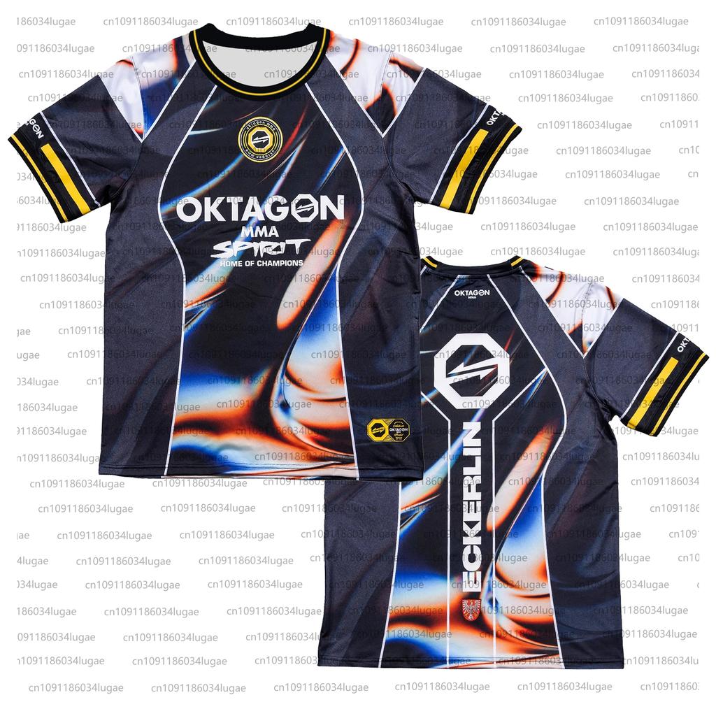 2025 Summer Print OKTAGON Fighting Fighter Fans Uniform Men Women Breathable Round Neck Short Sleeve Man Casual T-shirt Jersey