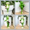 Hanging Flower Pot Edge Frog Decorative Ornaments Resin Hanging Decorative Glass Fish Tank Pendant Miniature Craft