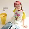 LUSON Toddler Girls' Color Block Raglan T-shirt