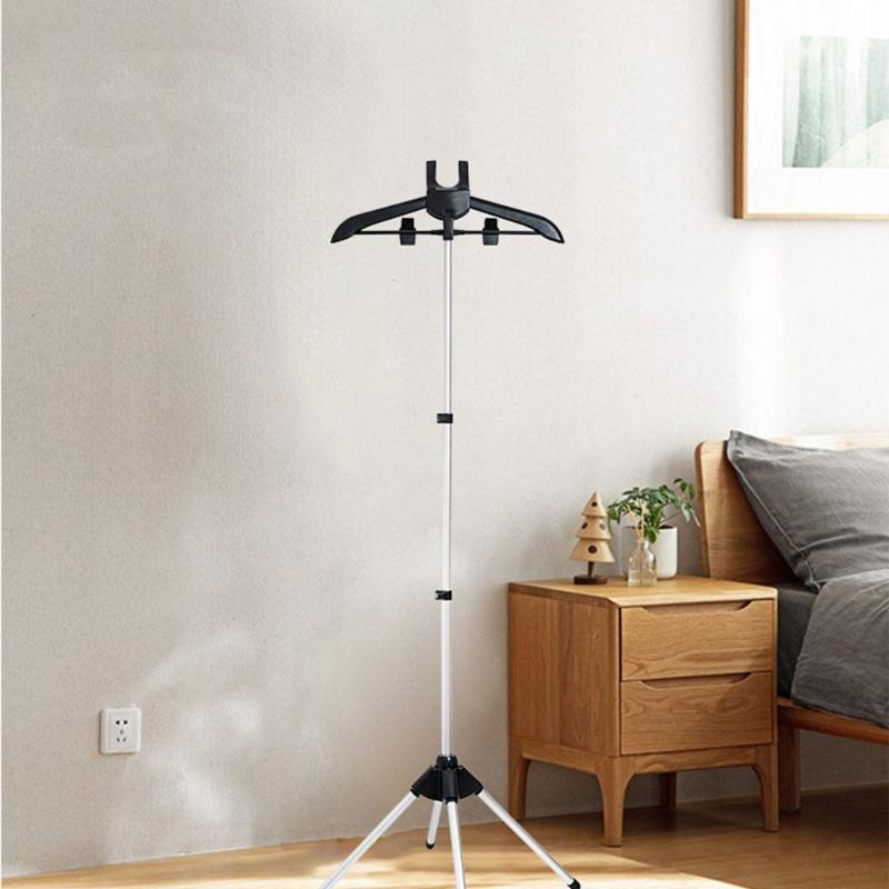 Floor Stand Clothes Steamer Holder With Handheld Ironing Pad Optional Foldable Home Hanger