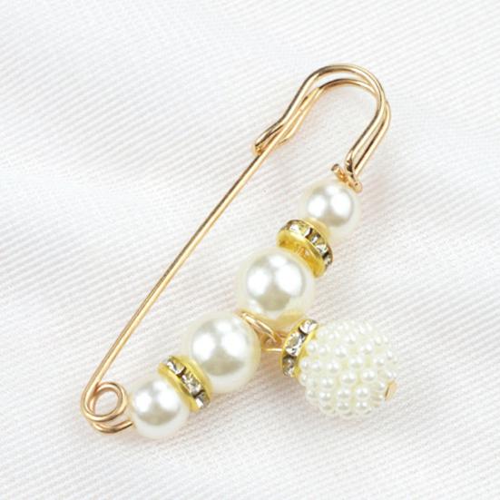 Bezpečnostní brož Jemné zpracování Prevence expozice Atraktivní Faux Pearl Women Safety