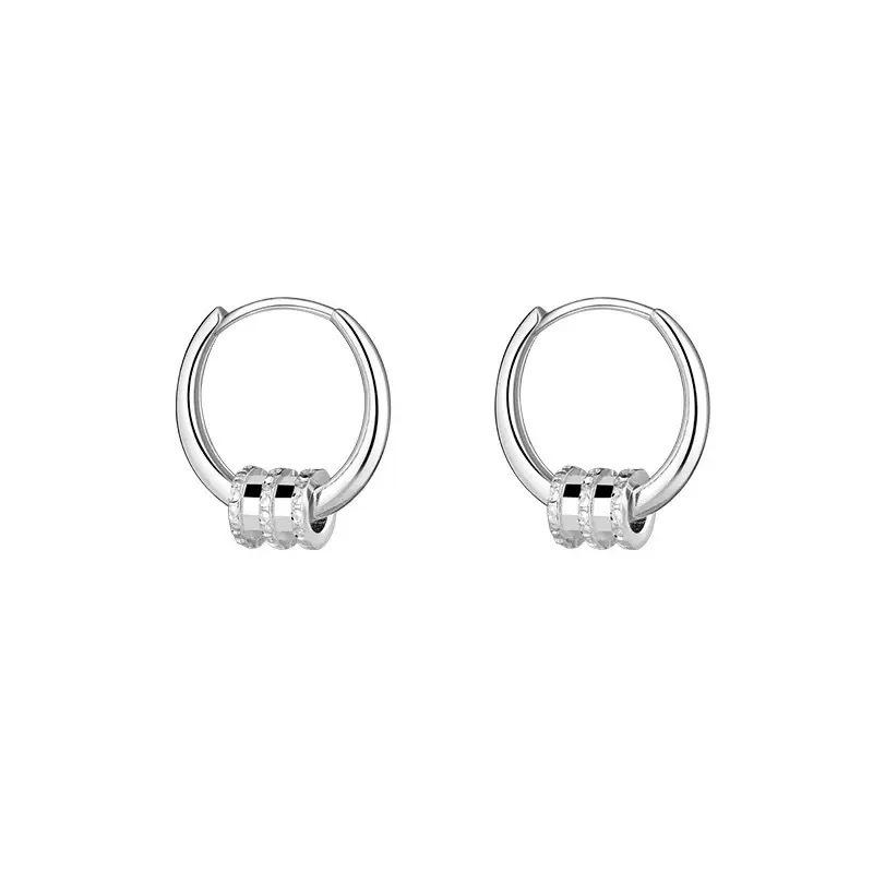 S925 Minimalist Korean Thin Waist Earrings for Women: Exquisite, Versatile, Light Luxury Design