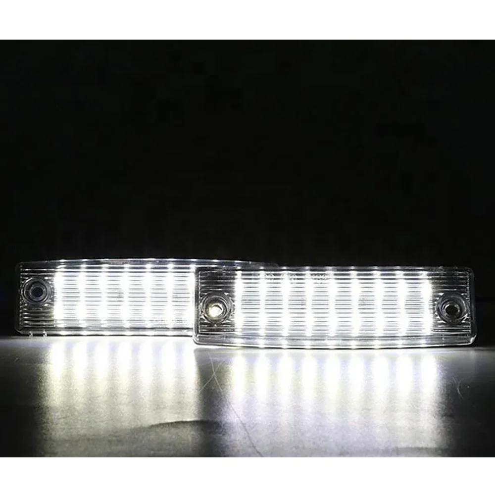 2pcs For Toyota Land Cruiser Prado TRJ150 GRJ15 GDJ15 Lexus GX 470 White LED License Plate Light Number Plate Lamp