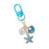Cherry Starfish Keychain Nautical Charm Blue Beach Pendant Ocean Bag Accessory Fashion Jewelry Gift for Women