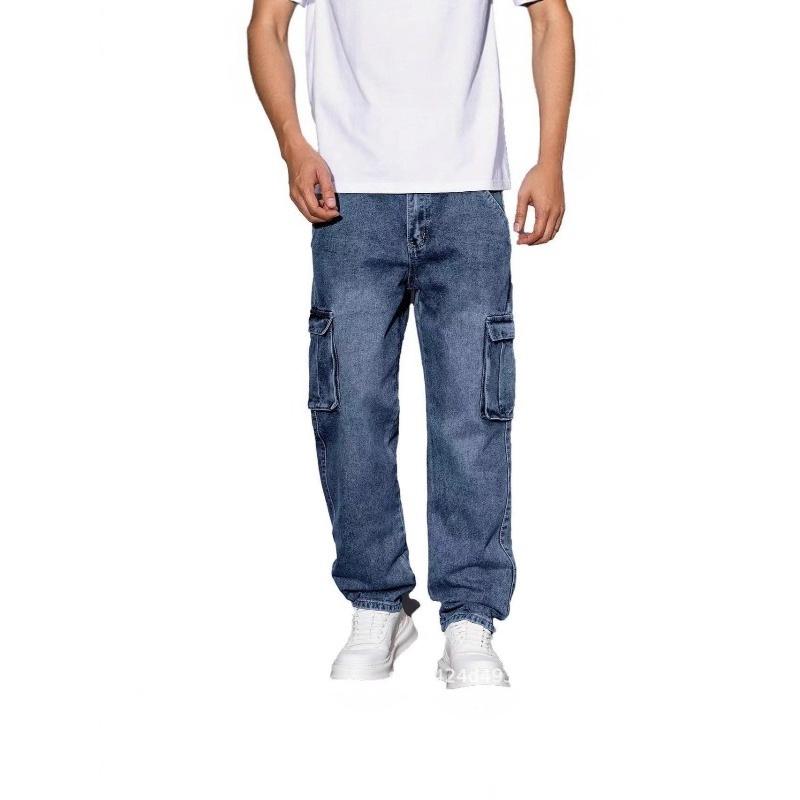 Pánské džíny Baggy Hip Hop džíny s více kapsami Skateboardové džíny pro muže Taktické joggery Denimové kalhoty Velikost