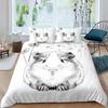 Set Copripiumino Carino Porcellino d'India Cartone Animato Animale Poliestere Biancheria da Letto per Bambini e Bambine Rosso Fragola Frutta Copripiumino Matrimoniale King