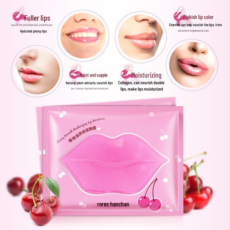 Hanchan Cherry Lip Mask: Moisturizing, Fades Lines, and Enhances Lip Luminance.