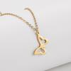 Cazador Korean Stainless Steel Butterfly Pendant Necklace Trendy Gold Color Chain Necklaces For Women Jewelry Gifts New 2026