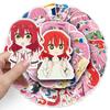 50 Sheets Waterproof Lonely Rock Japanese Anime Stickers for Journal and Notebook Decoration, Resin Coatable.