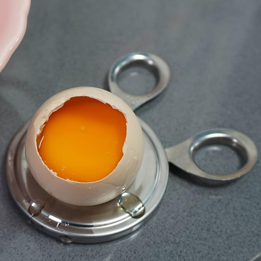 New Stainless Steel Egg Shell Opener Manual Egg Opener Kitchen Gadget Eggs Cutter Convenient Mini Scissors Tools for Cooked Eggs