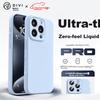 DIVI Zero-Feel Liquid Case for iPhone 15 Pro, Full-Cover Shockproof Anti-Scratch Anti-Shock Skin-Friendly Ultra-Thin Soft Case, Blue