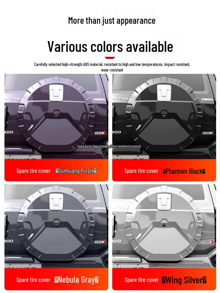Tank 400 Hi4T/Hi4Z Spare Tire Cover: Original Mecha Style Peeking Design