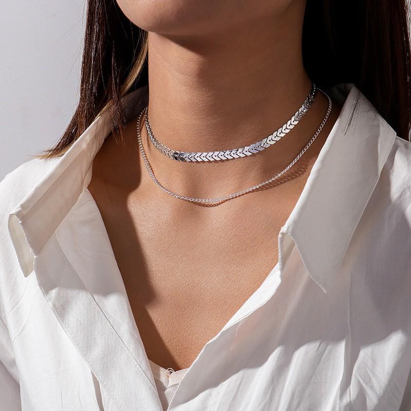 Chic Meerdere Lagen Lange Metalen Kwastjes Ketting Ketting