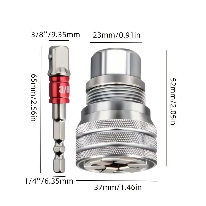 2pcs Adjustable Socket Wrench Set, 10-19Mm (3/8" - 3/4") Multi-Functional Ratchet Socket Wrench, Efficient Bolt And Nut Remover, Auto Repair Tools