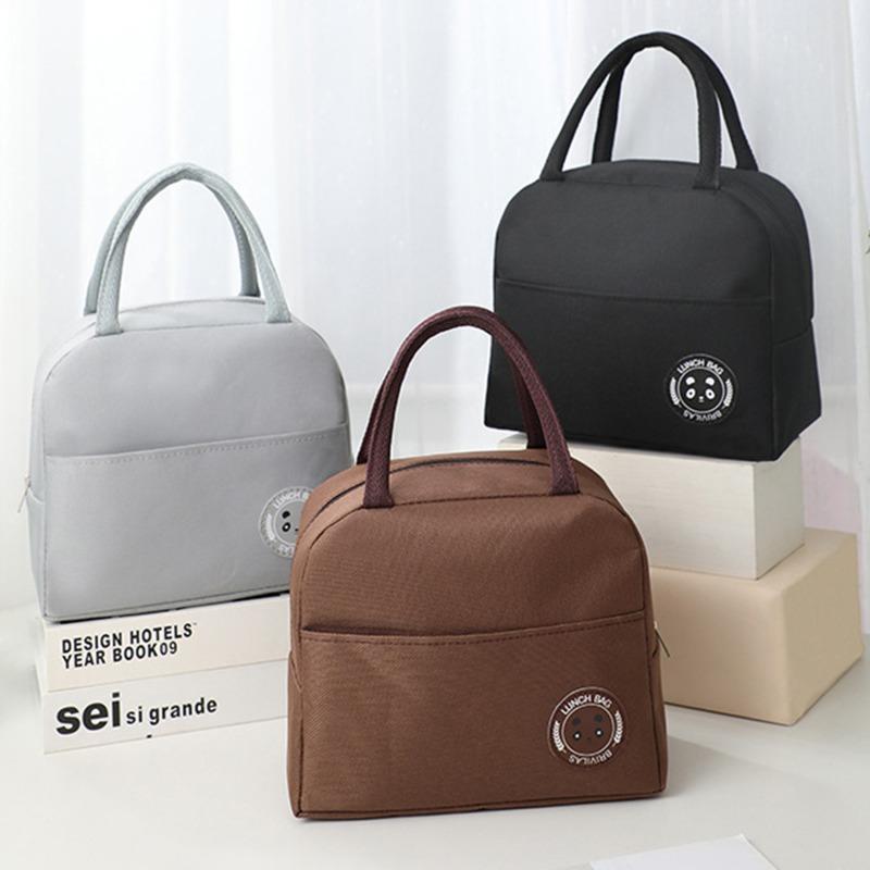 Lunch Bag Handle Insulation Cooler Tote For Women Kid Lunch Box Picnic Travel Easy to Carry Food Storage Breakfast Thermal Food Bags Practical Use