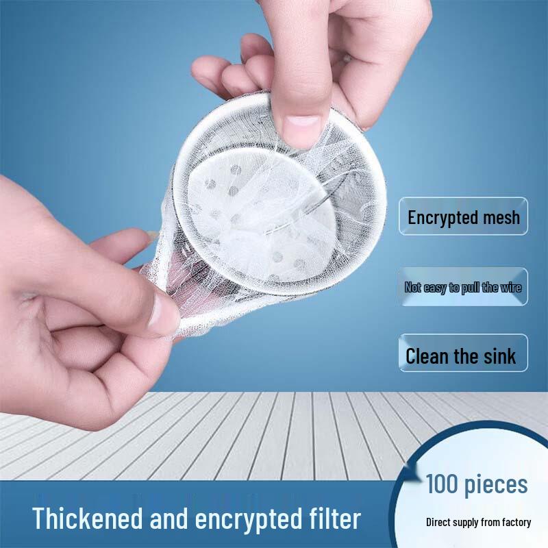 Jednorázová síťka do dřezu a podlahového odpadu na odpadky a zeleninu