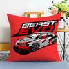 sports car illustration Cushion Cover Washable Linen comfort Soft  for Sofa Bed Cozy Home Room Decor