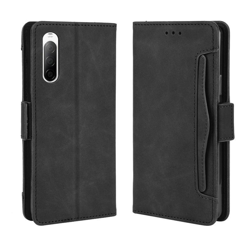 Suitable for Sony 1 VIII Phone Case, Sony Xperia 10VI Leather Case, 8 Multi-card Slots, 5V Flip Cover, ACE Iii