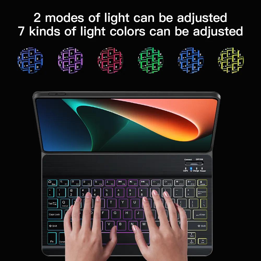 Magnetic Keyboard Case for Xiaomi Pad 6/6Pro Backlit LED Keyboard and Mouse for Xiaomi Mi Pad 6 Pro