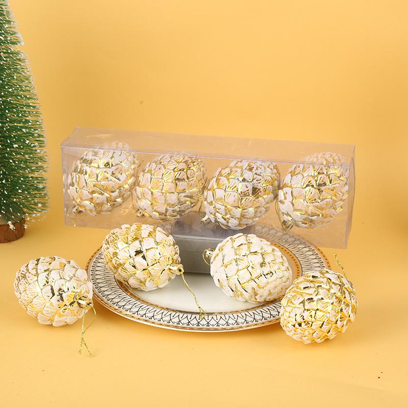 Gold Christmas Bells & Silk Florals: European & American Style Tree Ornaments & Hanging Decor
