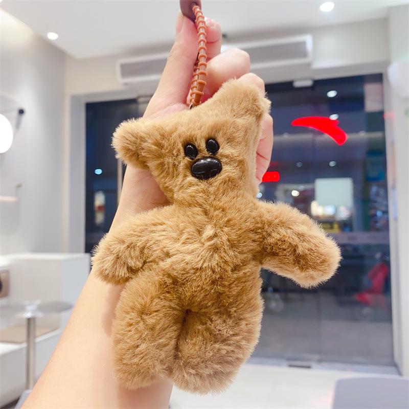 Capybara Plush Keychain - Adorable Cartoon Pendant Toy Gift for Kids
