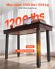Adjustable Table Legs, 610-1016 Mm Square Steel Furniture Legs, 544 Kg Max Load Heavy Duty, Quick Installation, for Home Office Desk DIY, Coffee