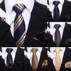 Men's Business Formal Tie Set: Includes Tie, Pocket Square & Cufflinks for Evening Parties. Fashionable & Popular.