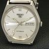 VINTAGE SEIKO 5 AUTOMATIC 6349A JAPAN MENS SILVER COLOR DIAL WATCH A701431-5 R206b-a701431