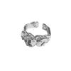 Ring Women'S Irregular Folds Niche Design Sense Adjustable Cold Wind Personality Trendy Cool Women'S Fashion Texture