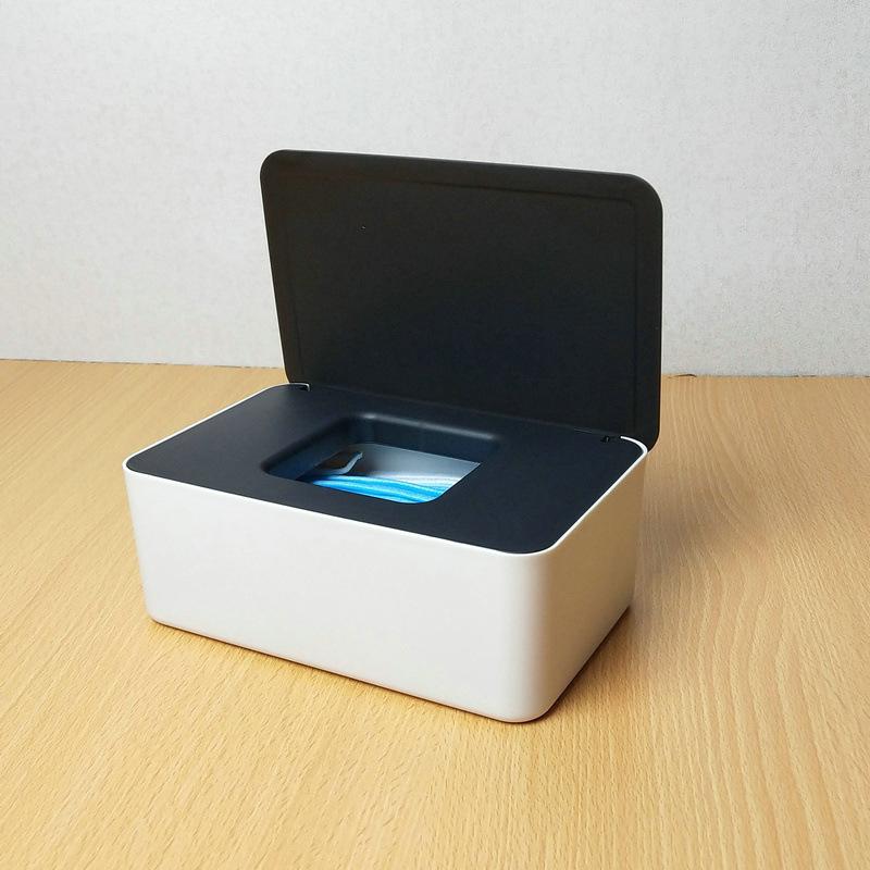 1pcs Practical Home Storage Supplies Simple Disposable Mask Storage Box Large-Capacity Household Dust-proof Tissue Box