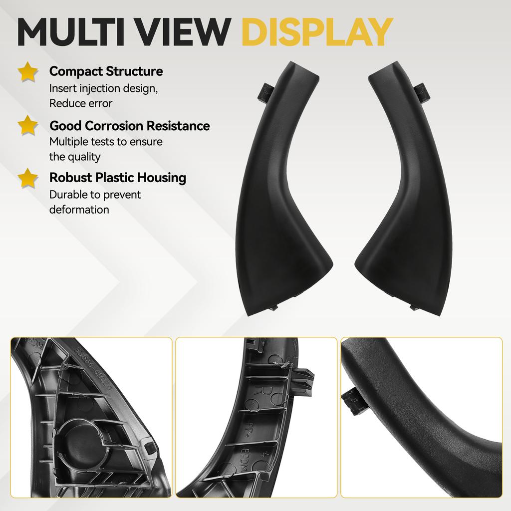 2Pcs Car Front Windshield Wiper Cowl Extension Trim Clip-on Outer Cover for Toyota RAV4 06-12 53867-42012 53866-42012 Auto Parts