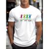 European Size Men'S Summer Casual Short-Sleeve T-Shirt with a LIVE LOVE Kayak Design