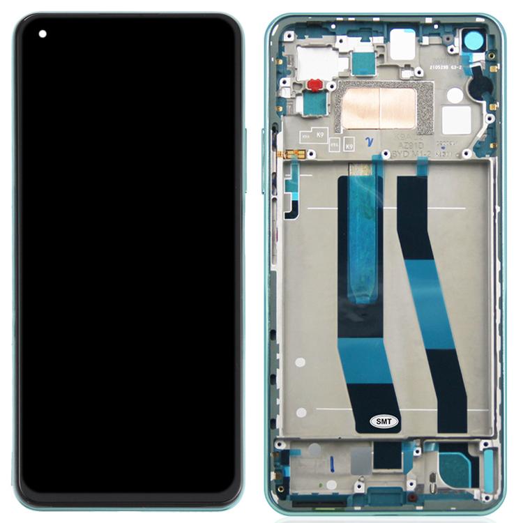 

For Xiaomi Mi 11 Lite 4G M2101K9AG/Mi 11 Lite 5G M2101K9AI Grade S OEM AMOLED Screen and Digitizer Assembly+Frame Replace Part (without Logo) Green