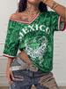 Summer Men Women's V-Neck Jersey Mexico Football Jersey Breathable Sport Girl T-Shirt Polyester Breathable Tee 2026 Jersey Tops