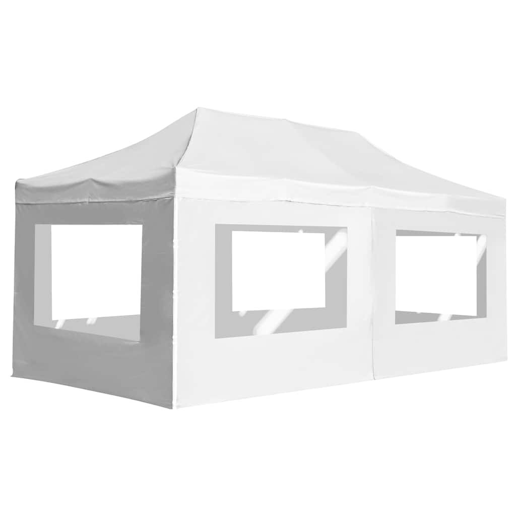 Professional Party Tent Foldable with Walls Aluminum 6*3m White