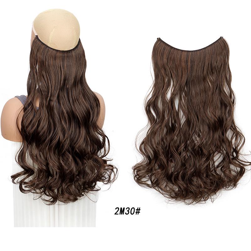 One-Piece Curly Clip-In Hair Extensions: High-Temperature Fiber for Enhanced Women's Volume