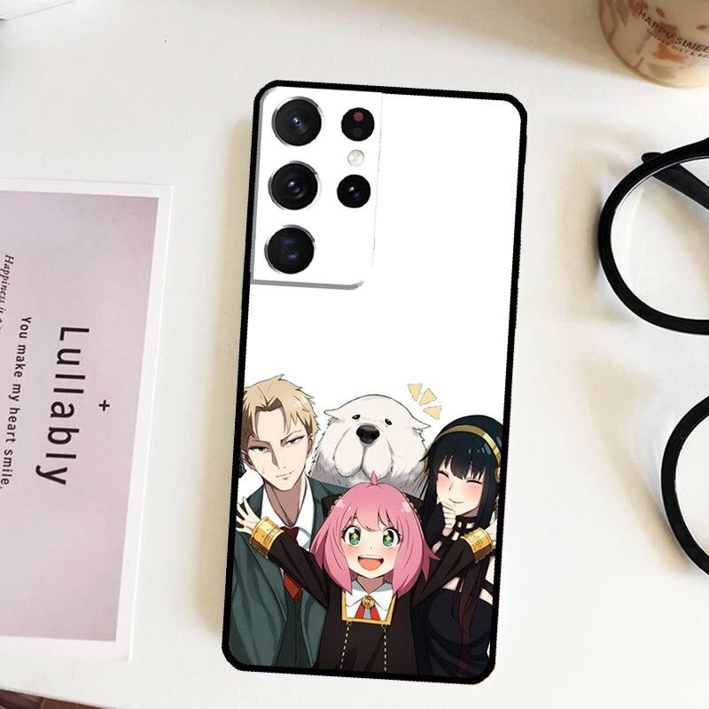 Puzdro Spy X Family pre Samsung Galaxy S22 Plus S21 Ultra S20 FE S8 S9 S10 Note 10 Note 20 Ultra Kryt