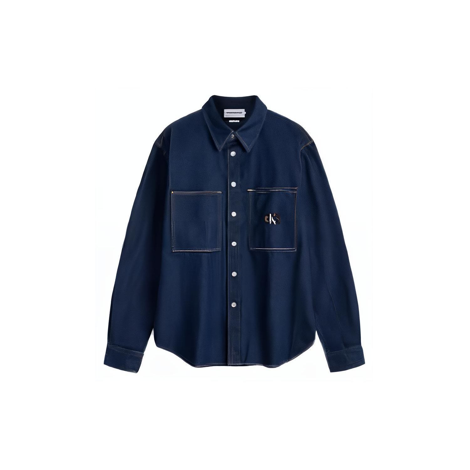 

Calvin Klein Минималистская рубашка из чистого хлопкового денима для мужчин J324791 S