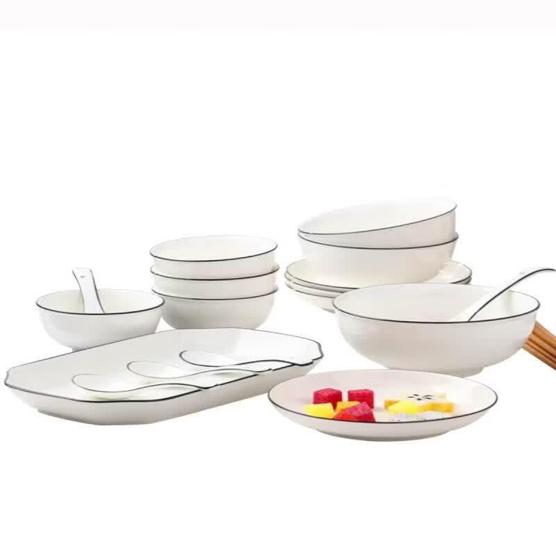 Yuluo 2025 Chinese Ceramic Dinnerware Set