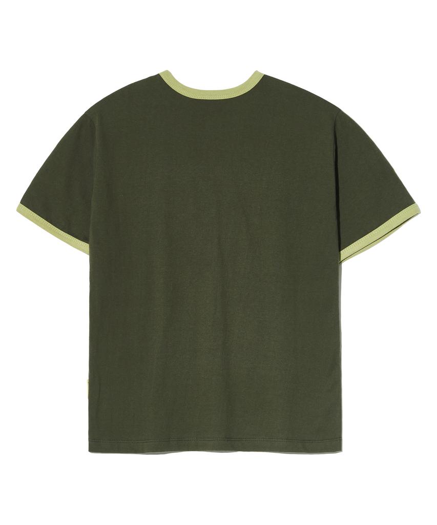 PEACE MAKER Finger Print Ringer Tee (Khaki)
