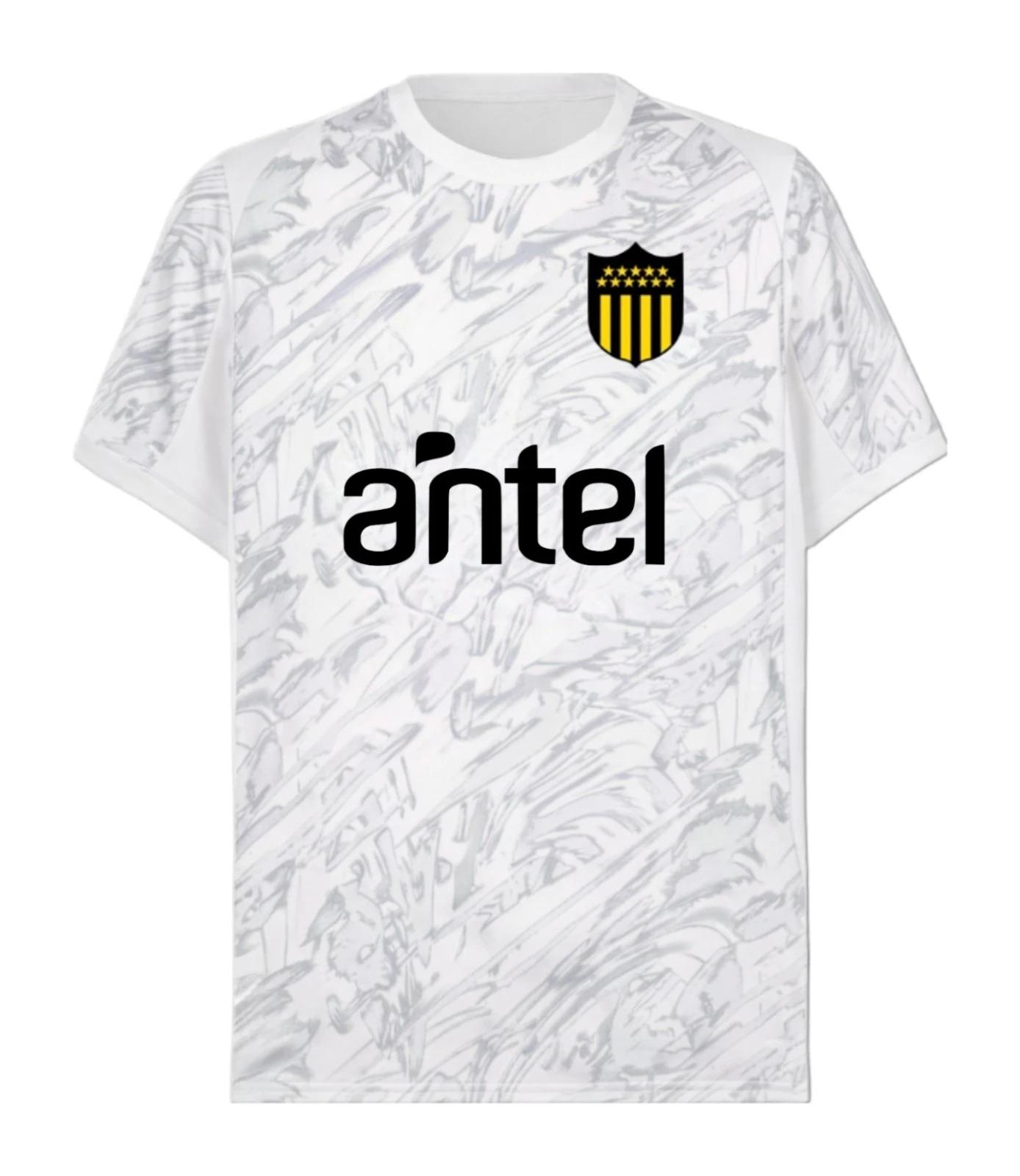 

25-26 CA Peñarol Home Football Jersey Training Set Summer Sports Quick Dry Men s T-Shirt Clothing Tee Breathable Short Sleeve 4XL