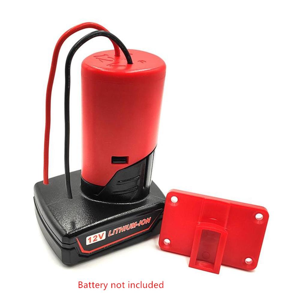 Power Adapter Battery Output Adapter For Milwaukee M12 Battery Power Connector