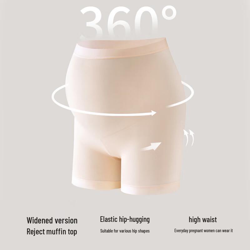 Urban Beauty Women's Maternity High-Waisted Cotton Seamless Safety Shorts